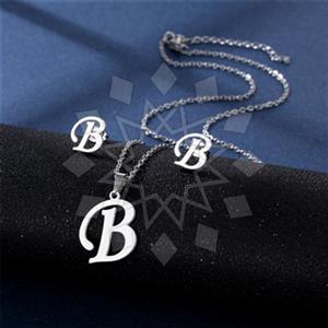 Fashion Personalized Letter Earrings Pendant Sets