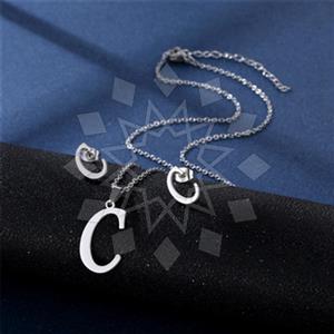 Fashion Personalized Letter Earrings Pendant Sets