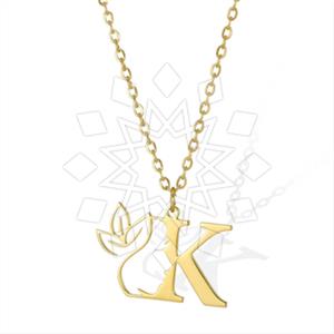 Fashion Personalized Letter Pendant Necklace