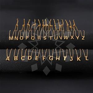 Fashion Personalized Single Letter Pendant Necklace