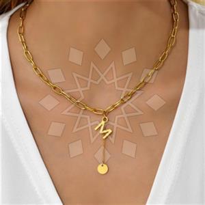 Fashion Personalized Letter Pendant Necklace