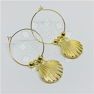 Fashion Puka Shells Hoop Earrings