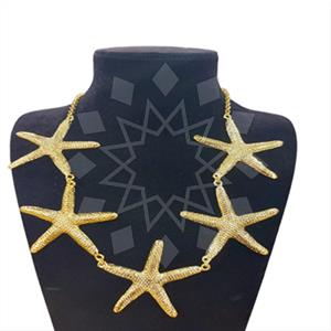 Fashion Sea and Shell Statement Necklace