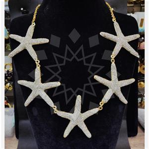 Fashion Sea and Shell Statement Necklace