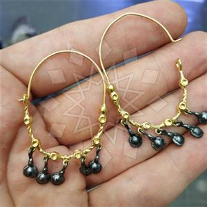 Fashion Handmade Artisan Silver  Statement Earring