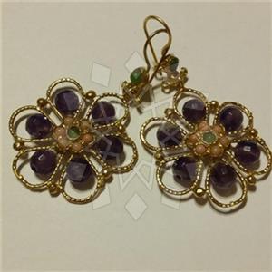 Fashion Handmade Artisan Brass  Statement Earring