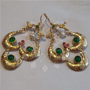 Fashion Handmade Artisan Brass  Statement Earring