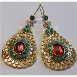 Fashion Handmade Artisan Brass  Statement Earring