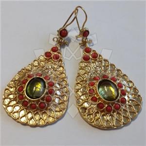 Fashion Handmade Artisan Brass  Statement Earring