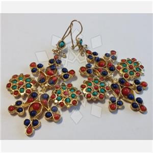 Fashion Handmade Artisan Brass  Statement Earring