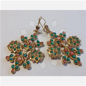 Fashion Handmade Artisan Brass  Statement Earring