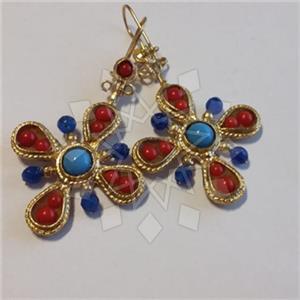 Fashion Handmade Artisan Brass  Statement Earring