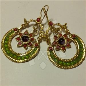Fashion Handmade Artisan Brass  Statement Earring