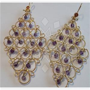 Fashion Handmade Artisan Brass  Statement Earring