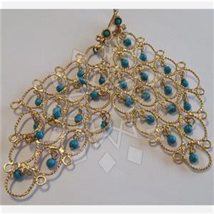 Fashion Handmade Artisan Brass  Statement Earring