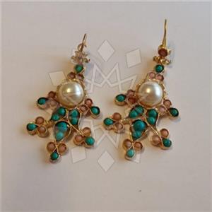 Fashion Handmade Artisan Brass  Statement Earring