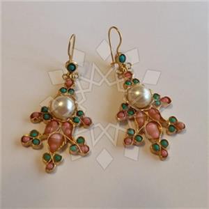 Fashion Handmade Artisan Brass  Statement Earring