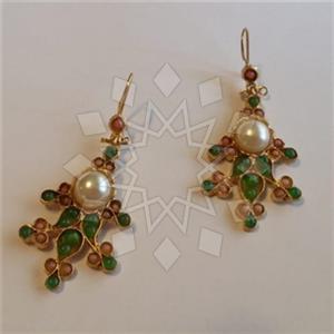 Fashion Handmade Artisan Brass  Statement Earring