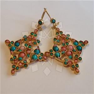 Fashion Handmade Artisan Brass  Statement Earring