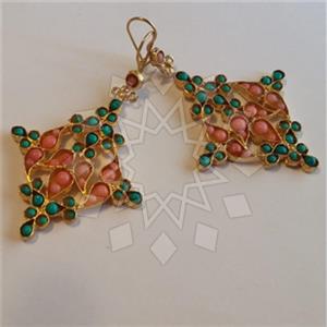 Fashion Handmade Artisan Brass  Statement Earring