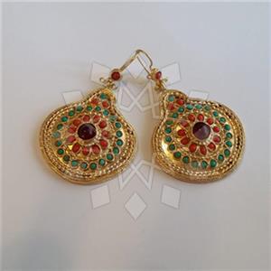 Fashion Handmade Artisan Brass  Statement Earring