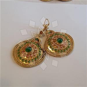 Fashion Handmade Artisan Brass  Statement Earring
