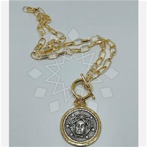 Fashion Statement Metal and Chain Necklace