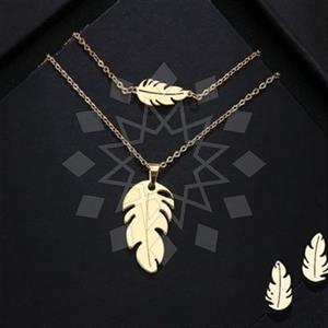Fashion Tree and Leaf Earrings Bracelet Necklace Sets