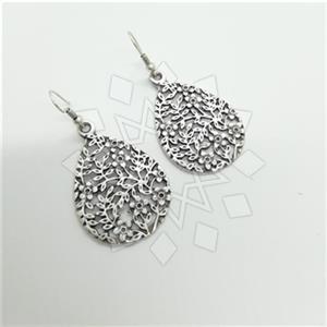 Fashion Tree and Leaf Flower Dangle Earrings