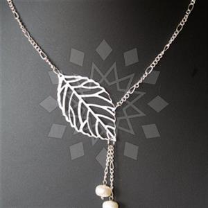 Fashion Tree and Leaf Flower Tassel Necklace