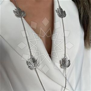 Fashion Tree and Leaf Metal and Chain Necklace