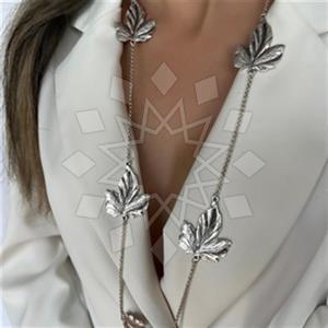 Fashion Tree and Leaf Metal and Chain Necklace