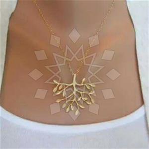 Fashion Tree and Leaf Pendant Necklace