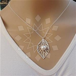 Fashion Tree and Leaf Pendant Necklace