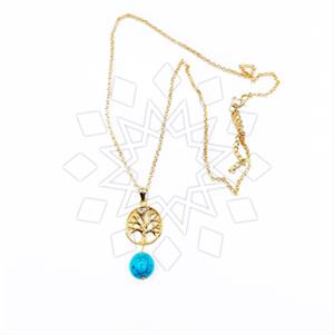 Fashion Tree and Leaf Pendant Necklace