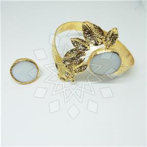 Fashion Tree and Leaf Ring Bracelet Sets