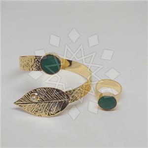 Fashion Tree and Leaf Ring Bracelet Sets