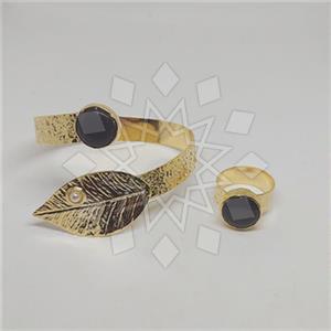 Fashion Tree and Leaf Ring Bracelet Sets
