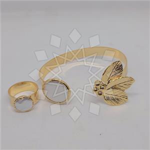 Fashion Tree and Leaf Ring Bracelet Sets