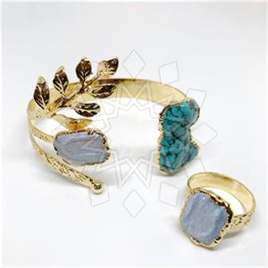 Fashion Tree and Leaf Ring Bracelet Sets