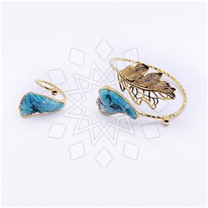 Fashion Tree and Leaf Ring Bracelet Sets