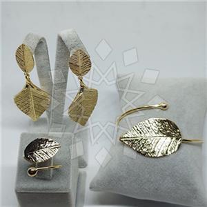 Fashion Tree and Leaf Ring Earring Bracelet Sets