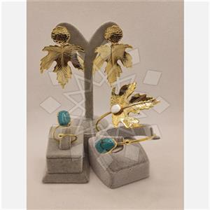 Fashion Tree and Leaf Ring Earring Bracelet Sets