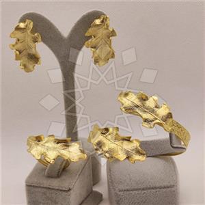Fashion Tree and Leaf Ring Earring Bracelet Sets