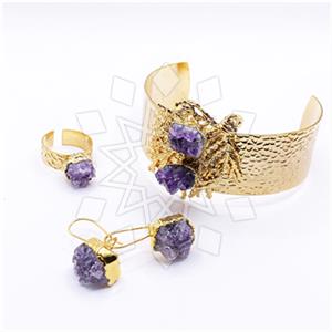Fashion Tree and Leaf Ring Earring Bracelet Sets