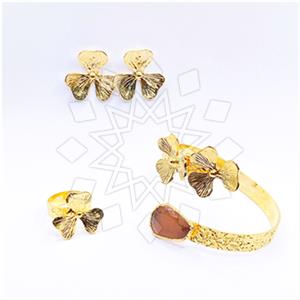 Fashion Tree and Leaf Ring Earring Bracelet Sets