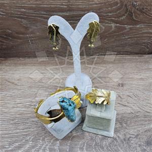 Fashion Tree and Leaf Ring Earring Bracelet Sets