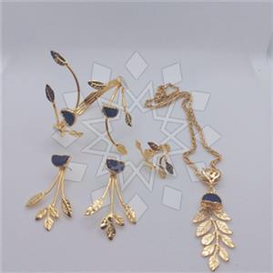 Fashion Tree and Leaf Ring Earring Necklace Bracelet Sets