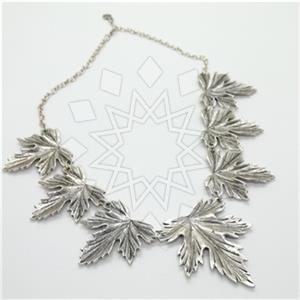 Fashion Tree and Leaf Statement Necklace