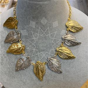 Fashion Tree and Leaf Statement Necklace